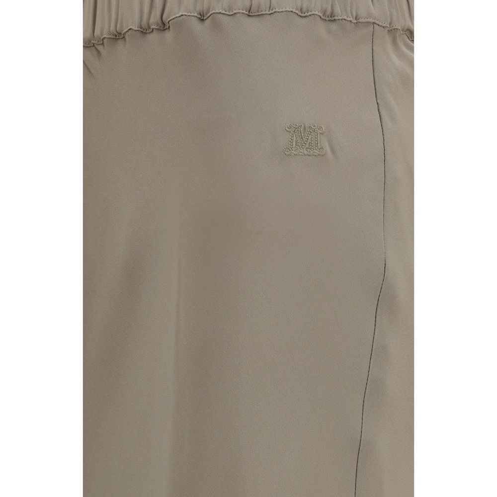 Max Mara Beige Silk Long Skirt Max Mara