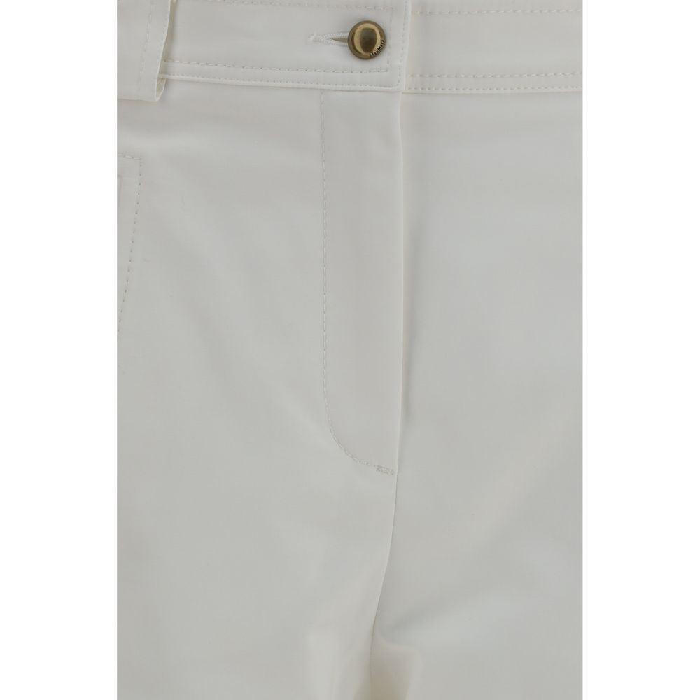 Max Mara White Cotton Cropped Pants Max Mara