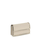 Valentino Garavani Beige Calf Leather Bos Taurus Wallet Valentino Garavani
