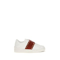 Valentino Garavani White Calf Leather Bos Taurus Low Top Sneakers Valentino Garavani