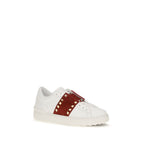 Valentino Garavani White Calf Leather Bos Taurus Low Top Sneakers Valentino Garavani