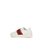 Valentino Garavani White Calf Leather Bos Taurus Low Top Sneakers Valentino Garavani