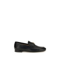Valentino Garavani Black Calf Leather Bos Taurus Slip-On Loafers Valentino Garavani