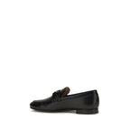 Valentino Garavani Black Calf Leather Bos Taurus Slip-On Loafers Valentino Garavani