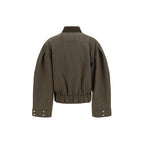 Ganni Bicolor Wool Oves Aries Bomber Ganni