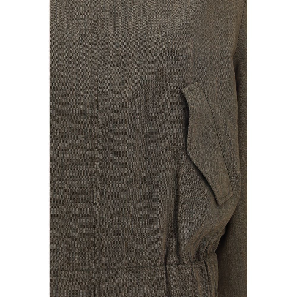 Ganni Bicolor Wool Oves Aries Bomber Ganni