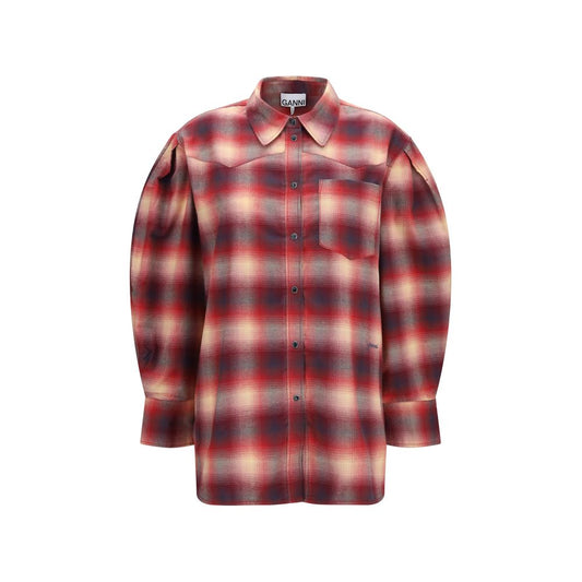 Ganni Multicolor Cotton Pattern Shirt Ganni