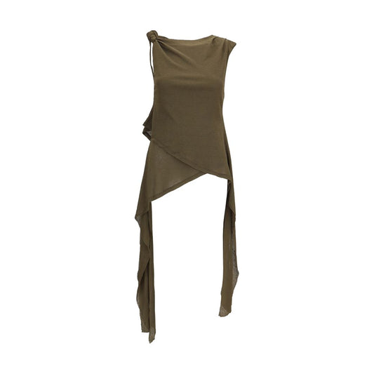 Ganni Bicolor Polyester Blouse Ganni