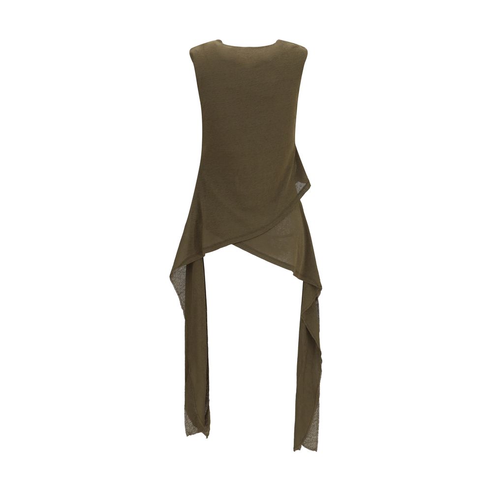 Ganni Bicolor Polyester Blouse Ganni