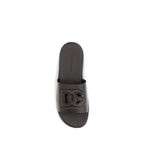 Dolce & Gabbana Brown Calf Leather Bos Taurus Flat Sandals Dolce & Gabbana