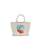 Ganni Beige Polyester Shoulder Bag Ganni