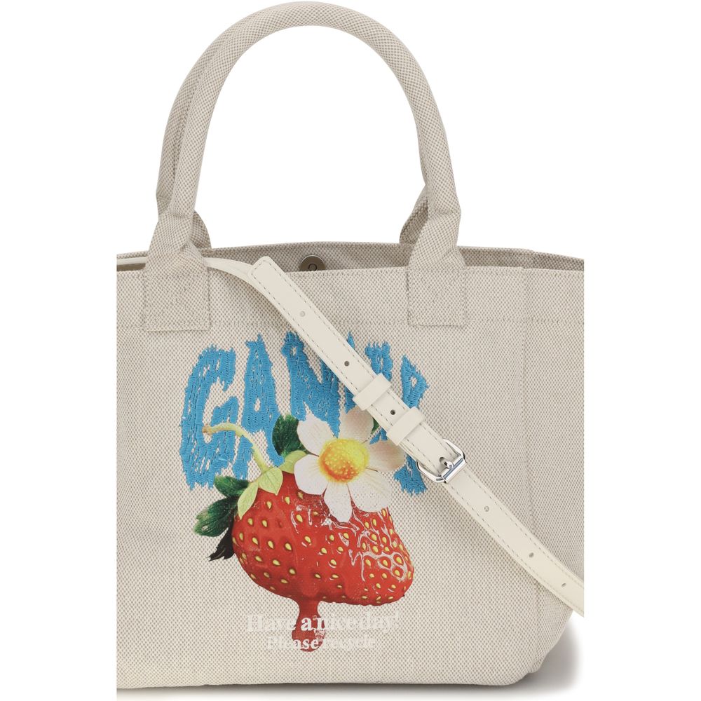 Ganni Beige Polyester Shoulder Bag Ganni