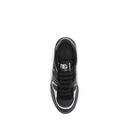 Dolce & Gabbana Black Calf Leather Bos Taurus Sneakers Dolce & Gabbana