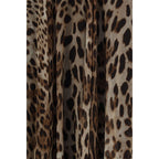 Dolce & Gabbana Beige Silk Long Skirt