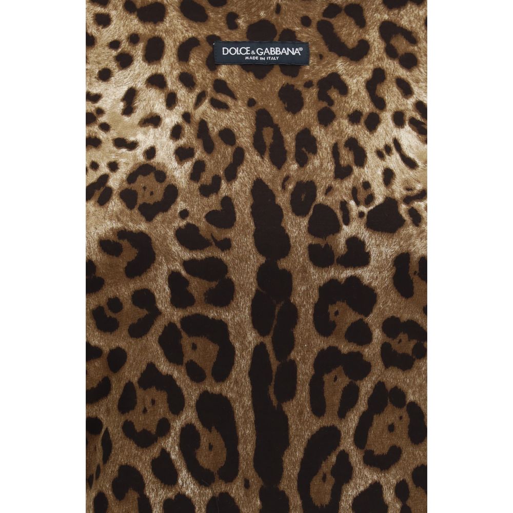 Dolce & Gabbana Beige Cotton T-Shirt Dolce & Gabbana