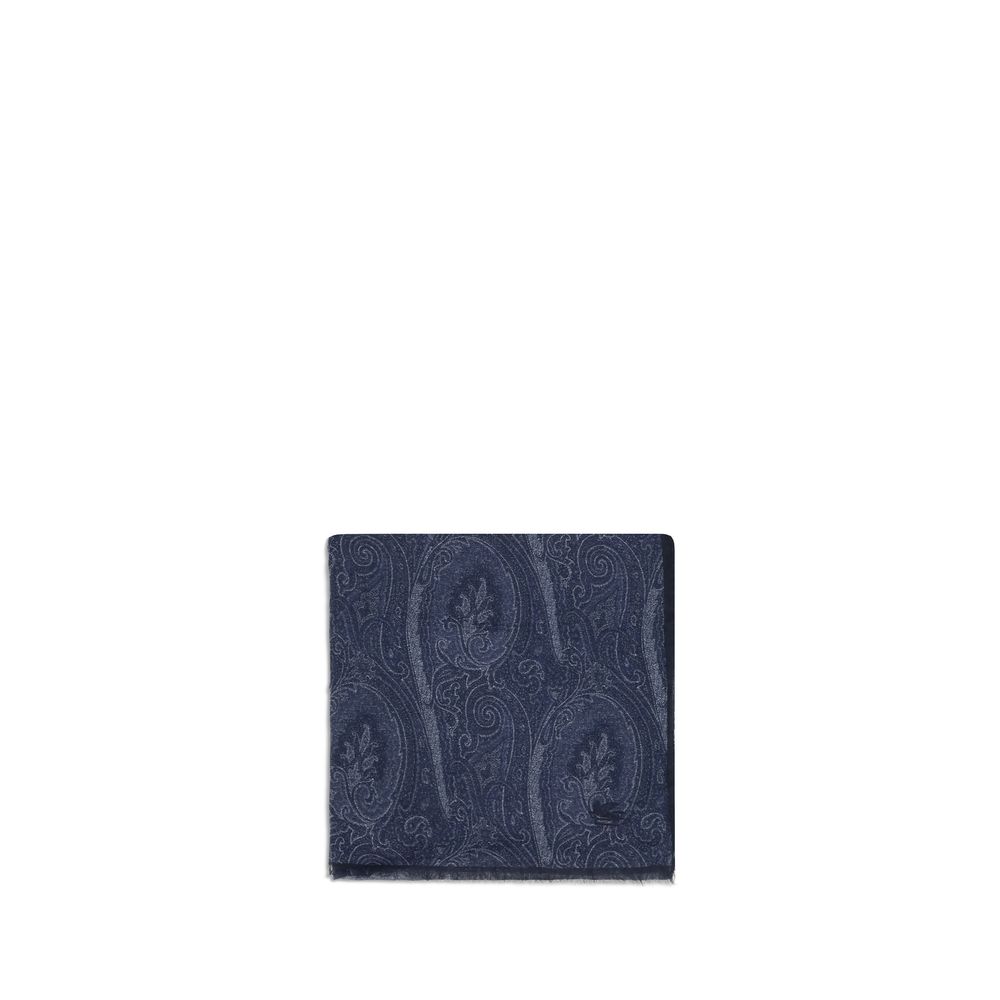 Etro Blue Modal Scarf Etro