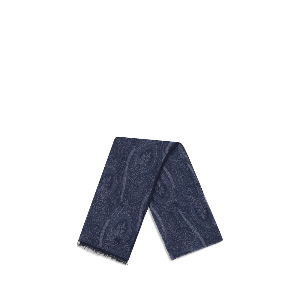 Etro Blue Modal Scarf Etro