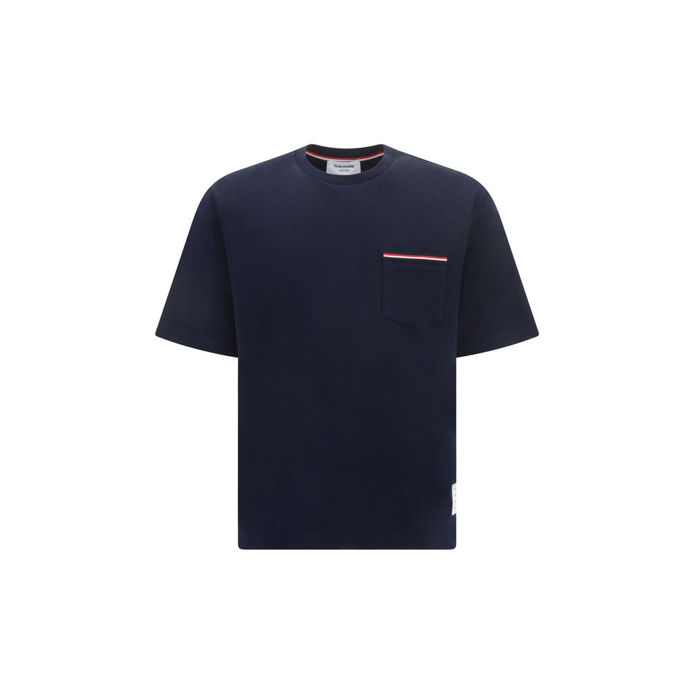 Thom Browne Blue Cotton T-Shirt Thom Browne