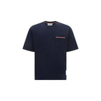 Thom Browne Blue Cotton T-Shirt Thom Browne