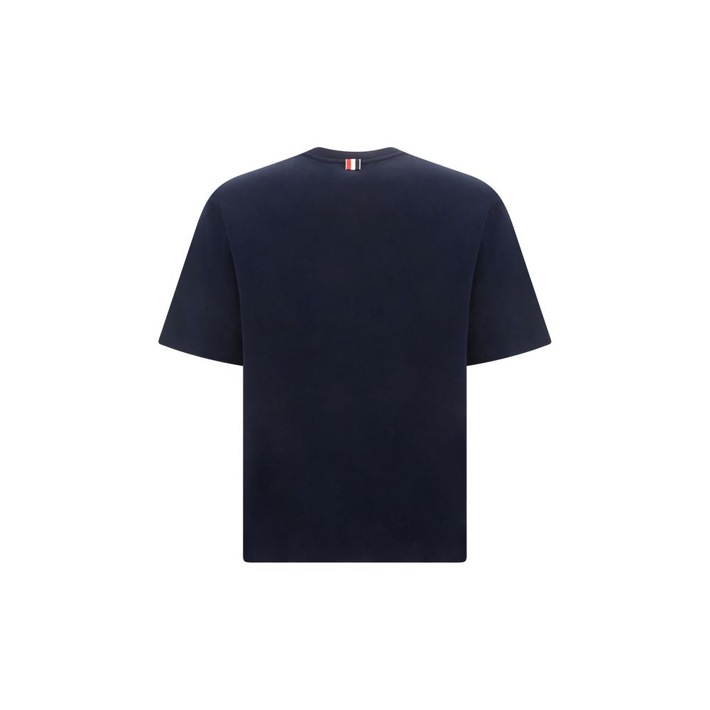 Thom Browne Blue Cotton T-Shirt Thom Browne