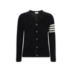 Thom Browne Black Wool Oves Aries Cardigan Thom Browne