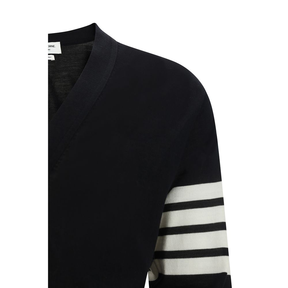 Thom Browne Black Wool Oves Aries Cardigan Thom Browne