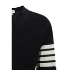 Thom Browne Black Wool Oves Aries Cardigan Thom Browne