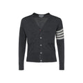 Thom Browne Gray Wool Oves Aries Cardigan Thom Browne
