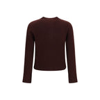 Maison Kitsuné Brown Wool Oves Aries Cardigan Maison Kitsuné