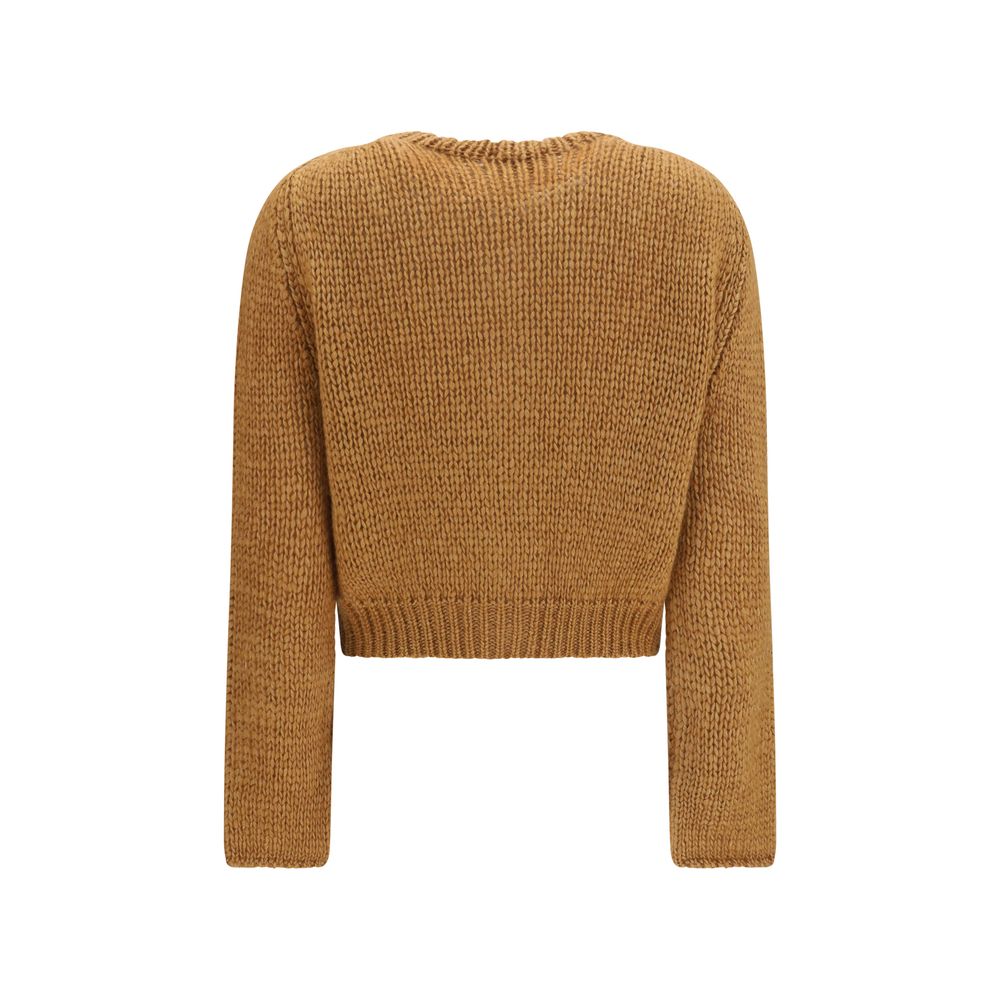 Forte_Forte Brown Silk Cardigan Forte_Forte