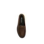 Prada Brown Suede Leather Slip-On Loafers Prada