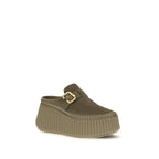 Chloé Bicolor Calf Leather Bos Taurus Mules Chloé