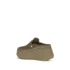 Chloé Bicolor Calf Leather Bos Taurus Mules Chloé