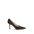 Jimmy Choo Brown Calf Leather Bos Taurus High Heel Pumps Jimmy Choo