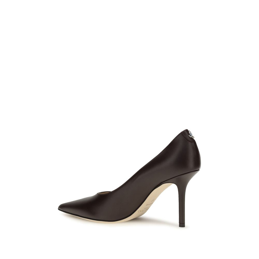 Jimmy Choo Brown Calf Leather Bos Taurus High Heel Pumps Jimmy Choo
