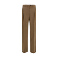 Prada Brown Wool Oves Aries Dress Pants