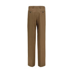 Prada Brown Wool Oves Aries Dress Pants