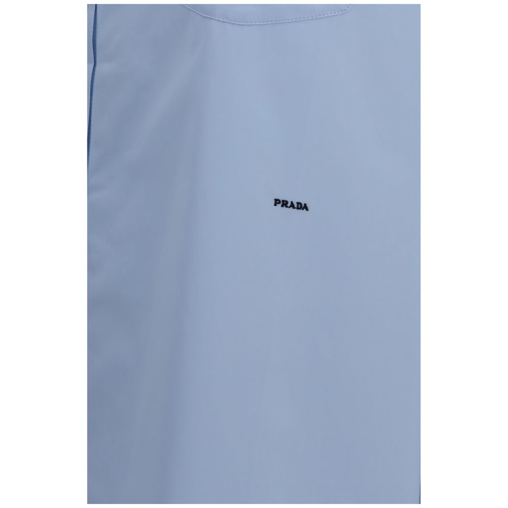 Prada Blue Cotton Shirt - Eljoys Fashion 