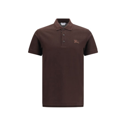Burberry Brown Cotton Polo Shirt Burberry