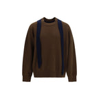 Sacai Brown Wool Oves Aries Sweatshirt