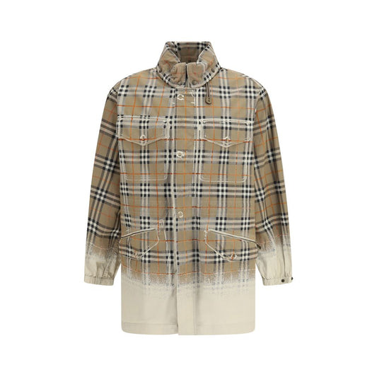 Burberry Beige Cotton Parka Burberry