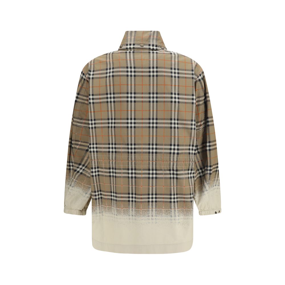 Burberry Beige Cotton Parka Burberry