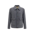 Valentino Garavani Gray Wool Oves Aries Jacket