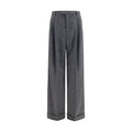 Valentino Garavani Gray Wool Oves Aries Pants