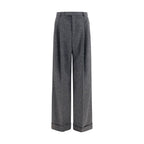 Valentino Garavani Gray Wool Oves Aries Pants