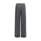 Valentino Garavani Gray Wool Oves Aries Pants