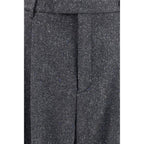 Valentino Garavani Gray Wool Oves Aries Pants