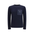 Prada Blue Wool Oves Aries Sweatshirt