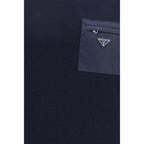 Prada Blue Wool Oves Aries Sweatshirt