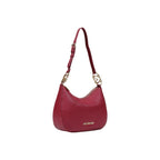 Love Moschino purple polyethylene handbag with stylish design and top handles, perfect for fashion-forward accessories.